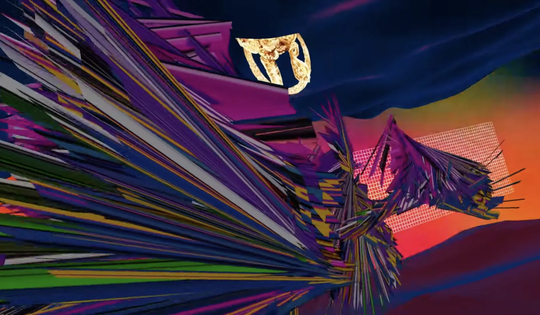 Digital environment from the Rowthiram music video.